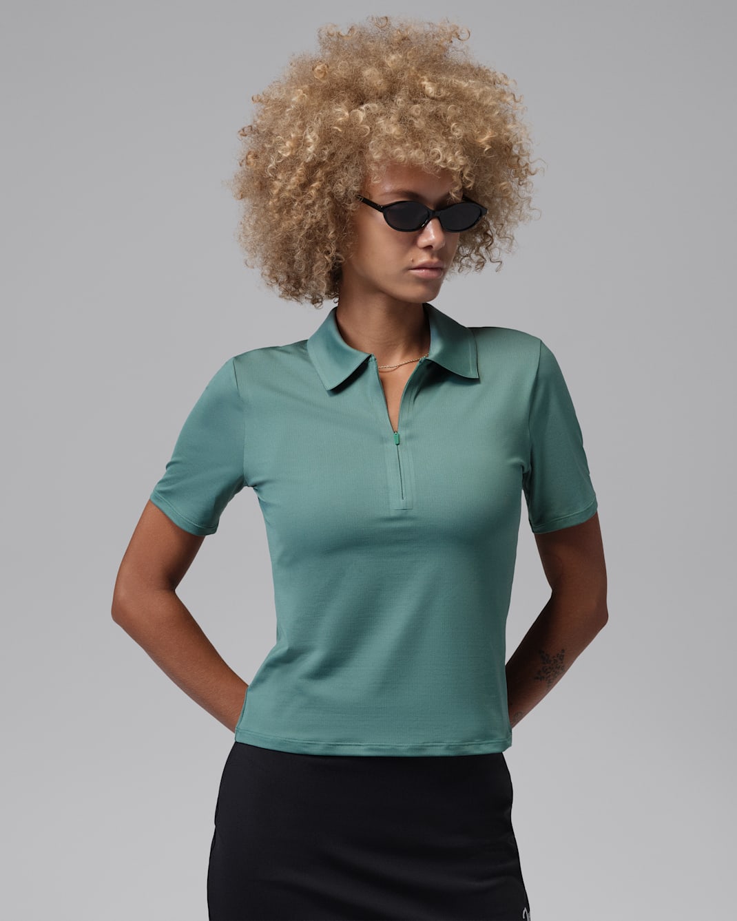 Jordan Sport Women's Dri-FIT Golf Polo - Bicoastal/Pistachio Frost/Bicoastal