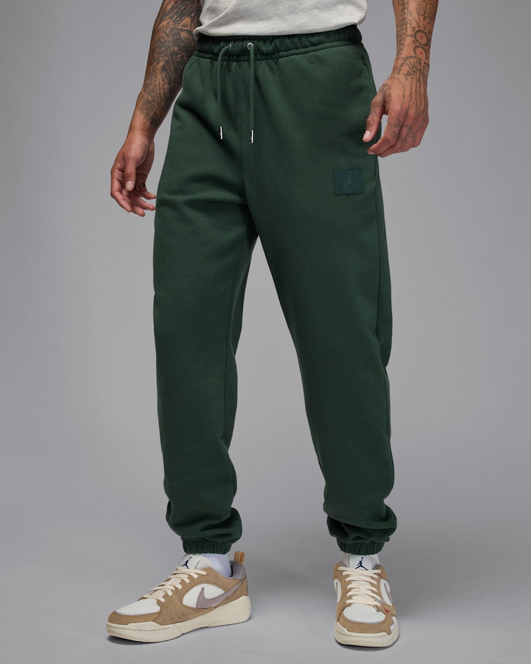 Jordan Flight Fleece Men's Trousers - Midnight Green/Vintage Green