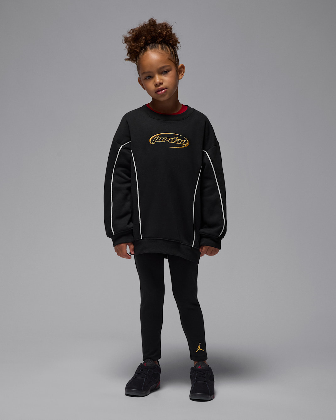 Jordan Mountainside 2-teiliges Fleece-Set (jüngere Kinder) - Schwarz