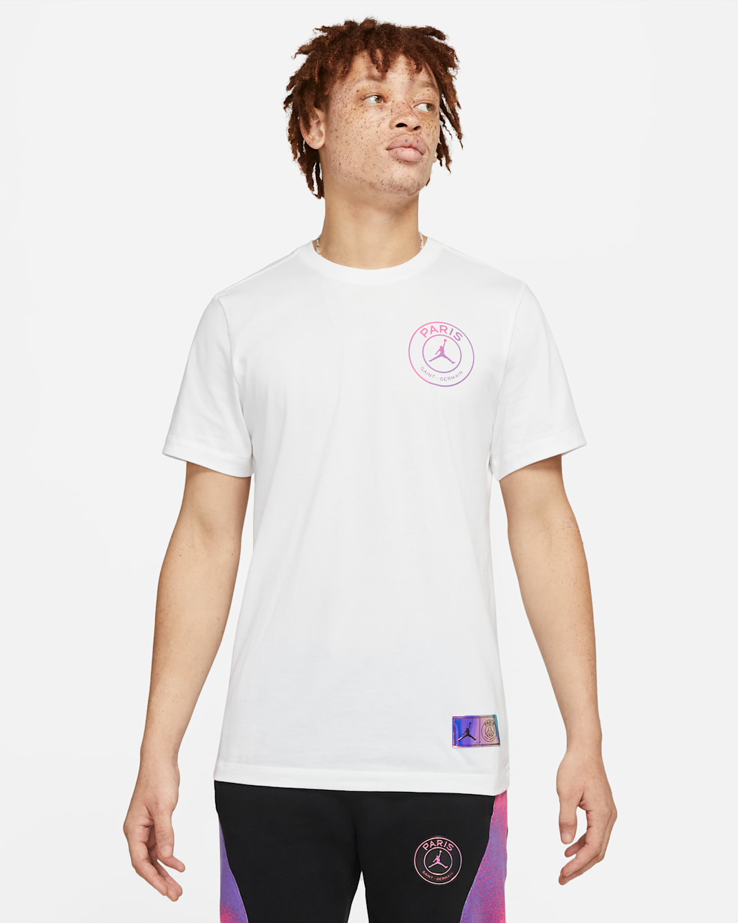 Paris Saint-Germain Logo Men's T-Shirt - White