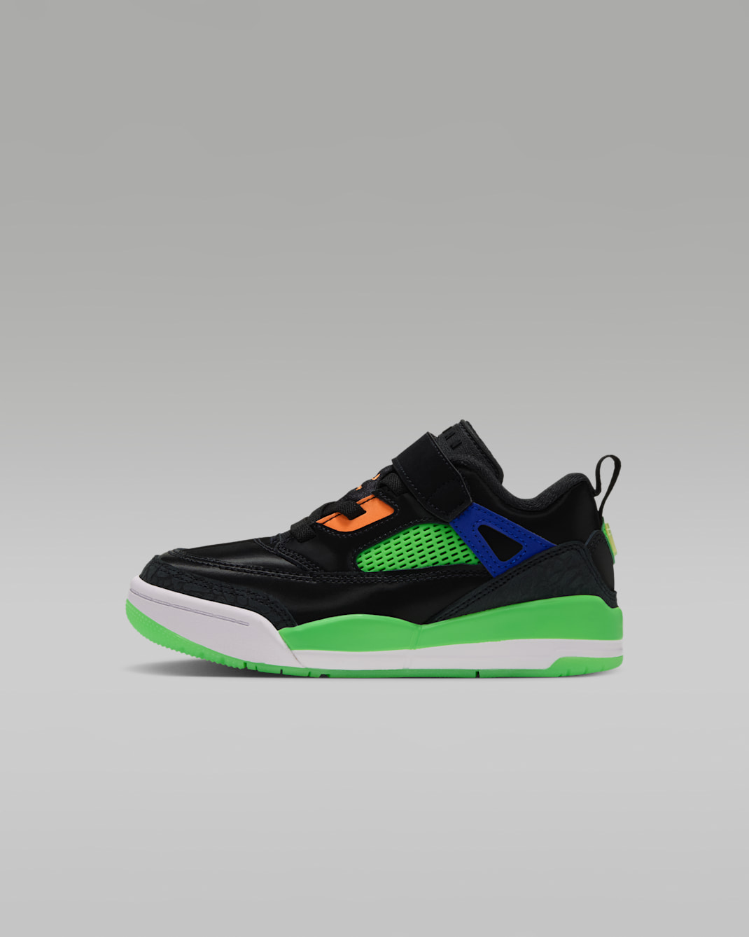 Jordan Spizike Low "Jam Central" Little Kids' Shoes - Black/Green Strike/Racer Blue/Atomic Orange