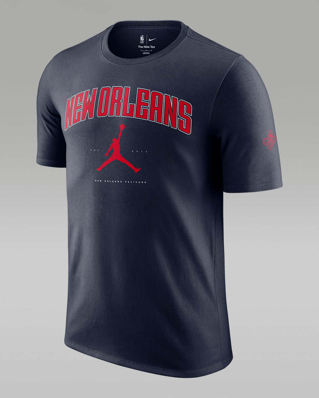 Playera Jordan de la NBA para hombre New Orleans Pelicans Essential - Azul marino universitario