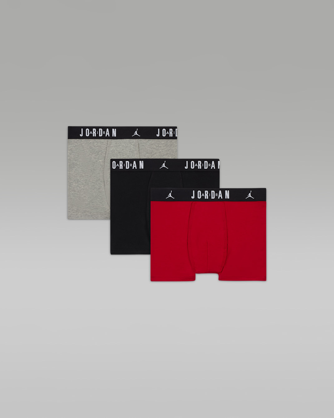 Boxer en coton Flight Jordan pour ado (lot de 3) - Gym Red/Noir