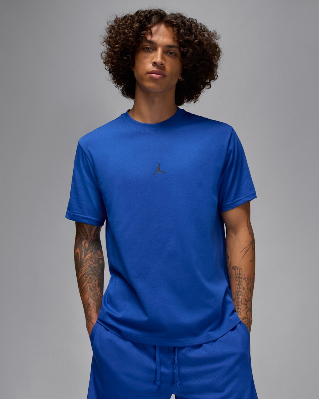 Jordan Sport Men's Dri-FIT Jumpman T-Shirt - Game Royal/Black