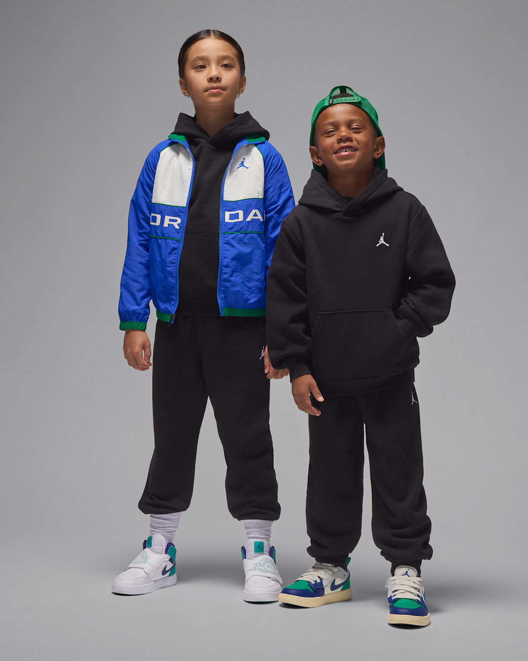 Jordan Brooklyn Fleece Little Kids' 2-Piece Pullover Hoodie Set - Black