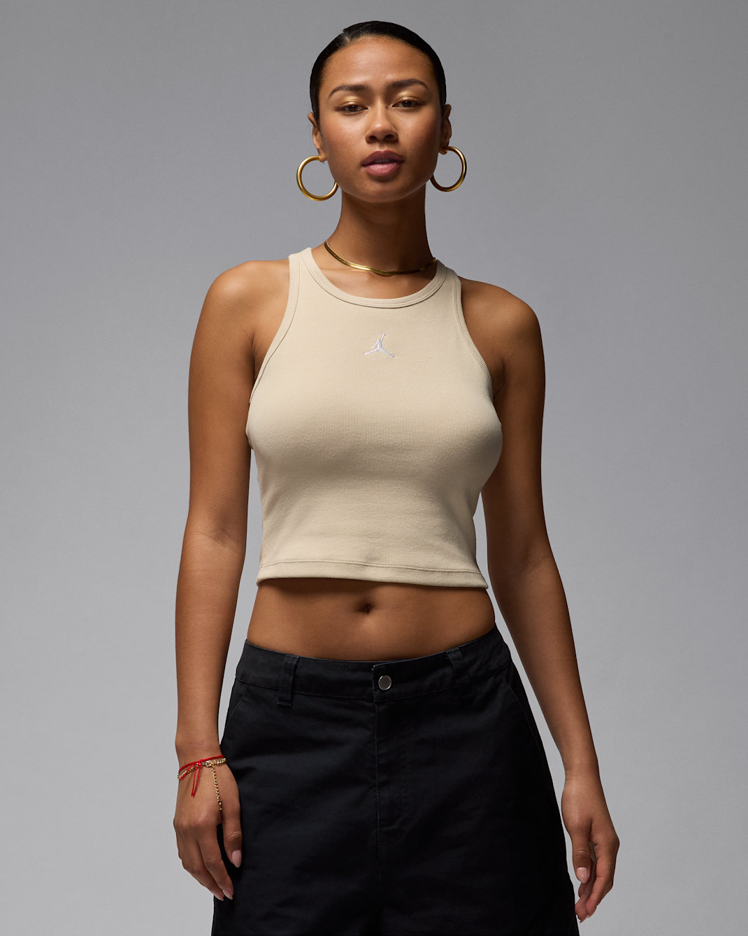 Jordan Essentials Women's Tank - Rattan/White