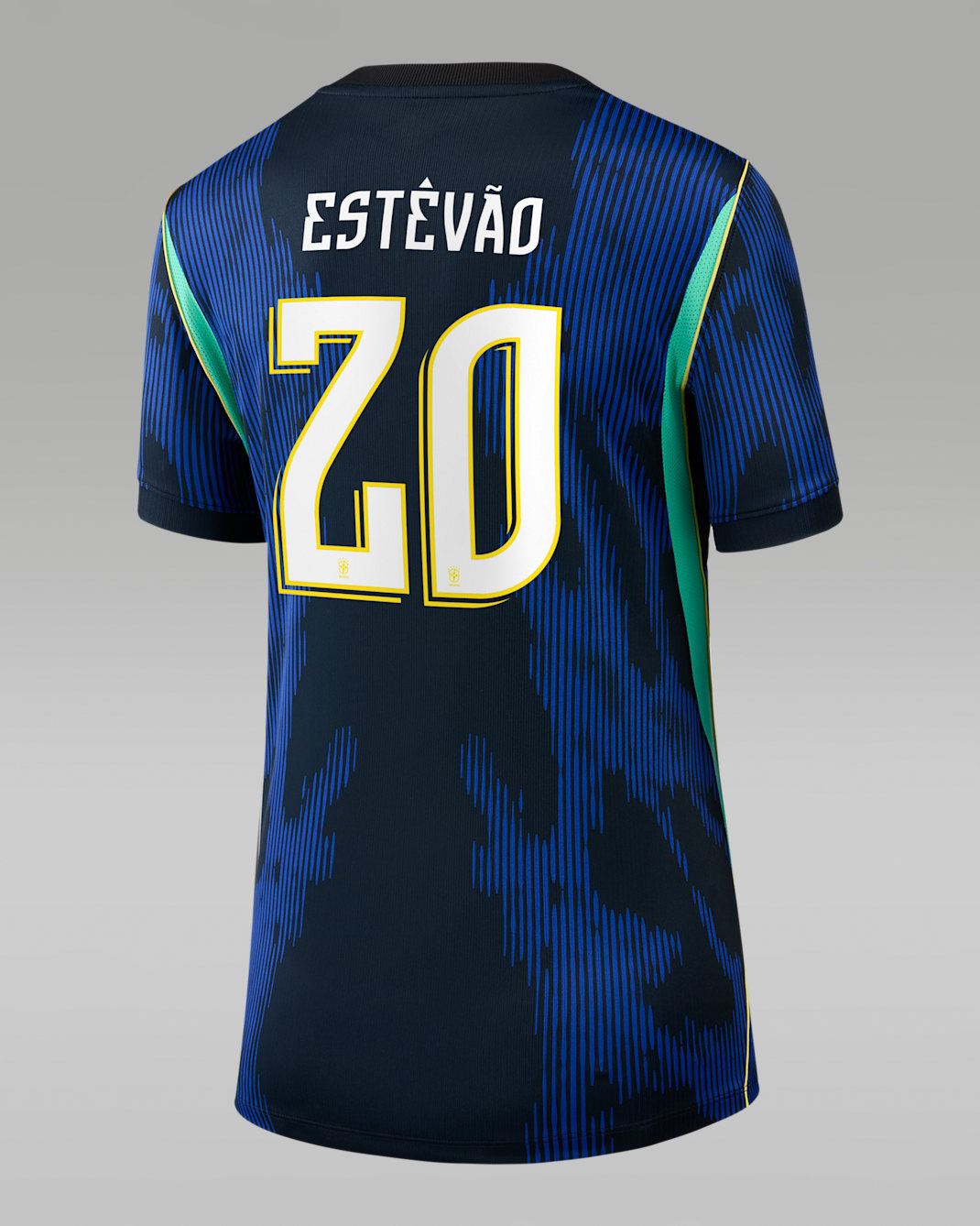 Estêvão Brazil National Team 2026 Stadium Away Women's Nike Dri-FIT Soccer Jersey - Blue