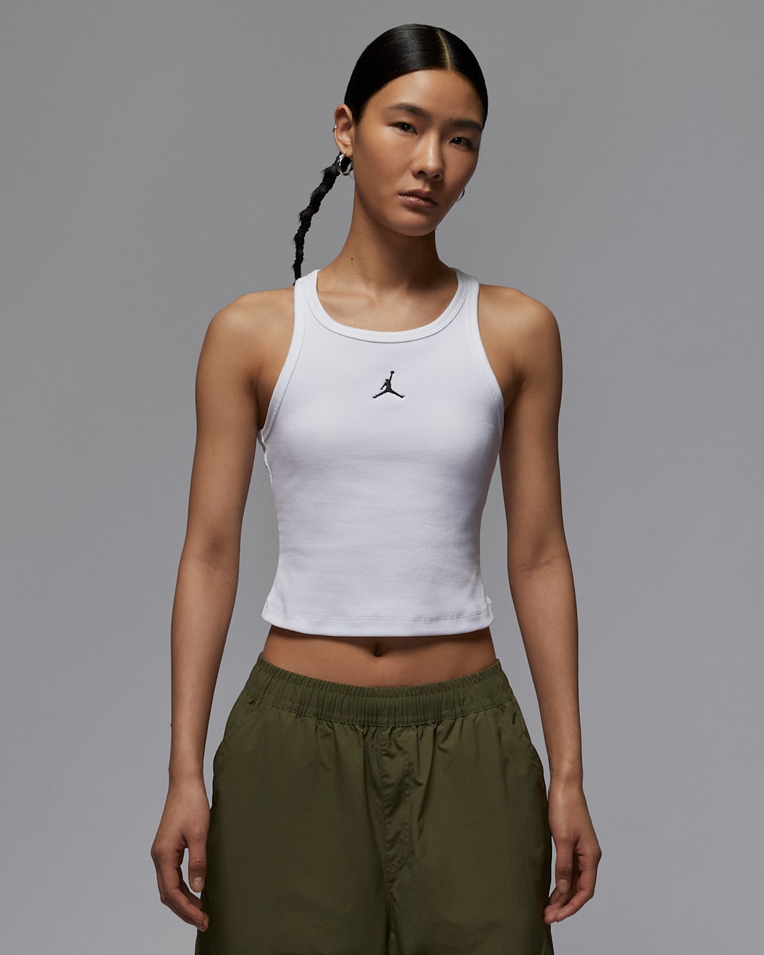 ジョーダン エッセンシャル ウィメンズタンクトップ - ホワイト/ブラック