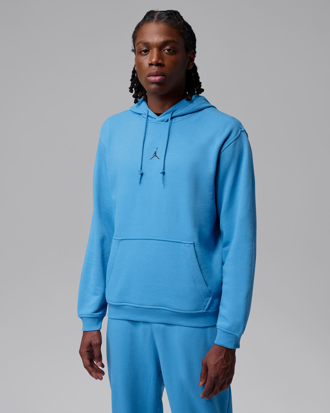 Jordan Sport Crossover Men's Dri-FIT Fleece Pullover Hoodie - Blue Beyond