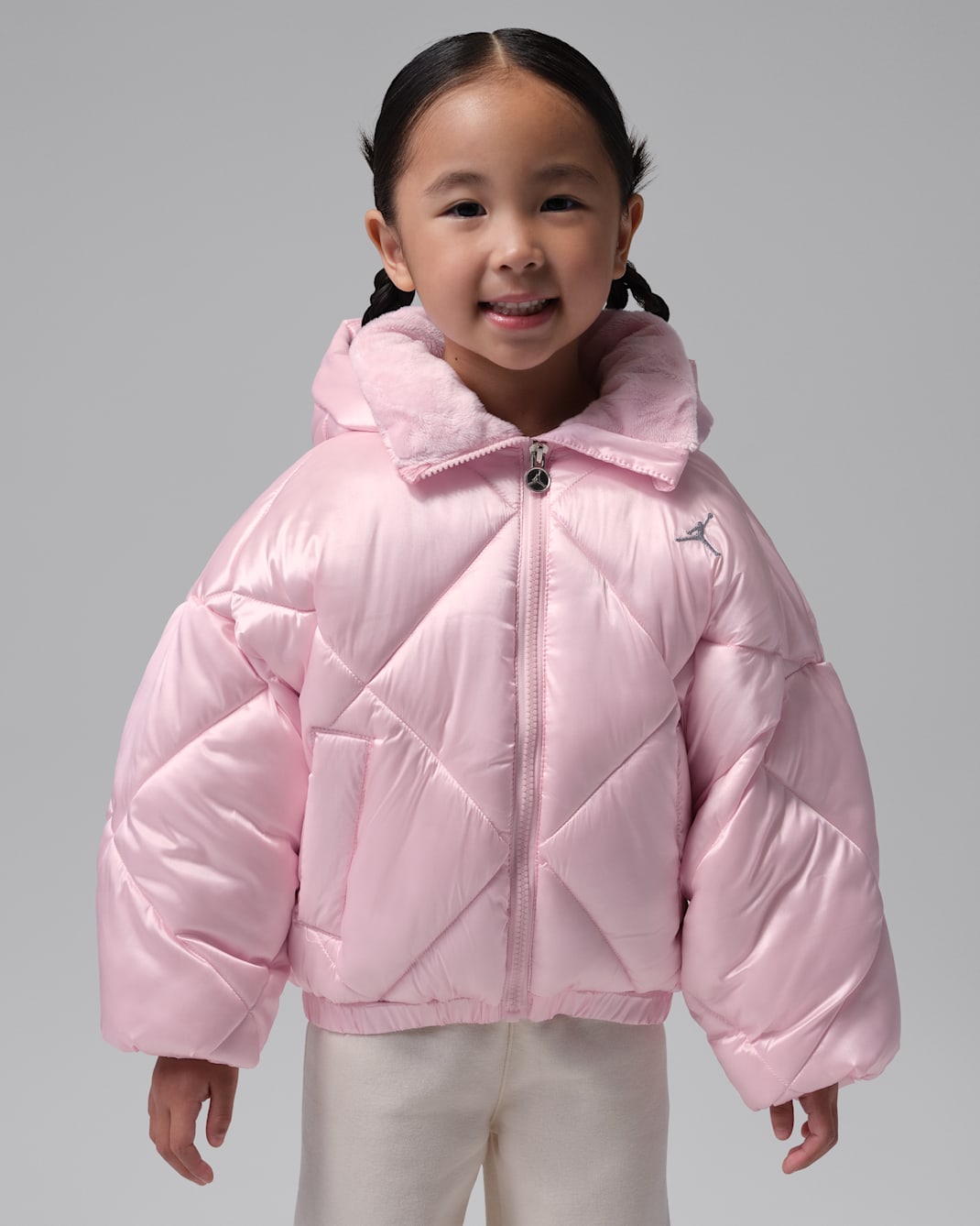 Doudoune matelassée Diamond Jordan pour enfant - Pink Foam