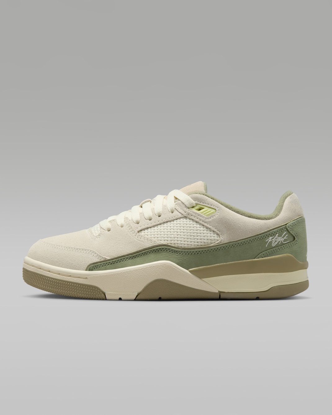 Jordan Flight Court Women's Shoes - Medium Khaki/Oil Green/Luminous Green