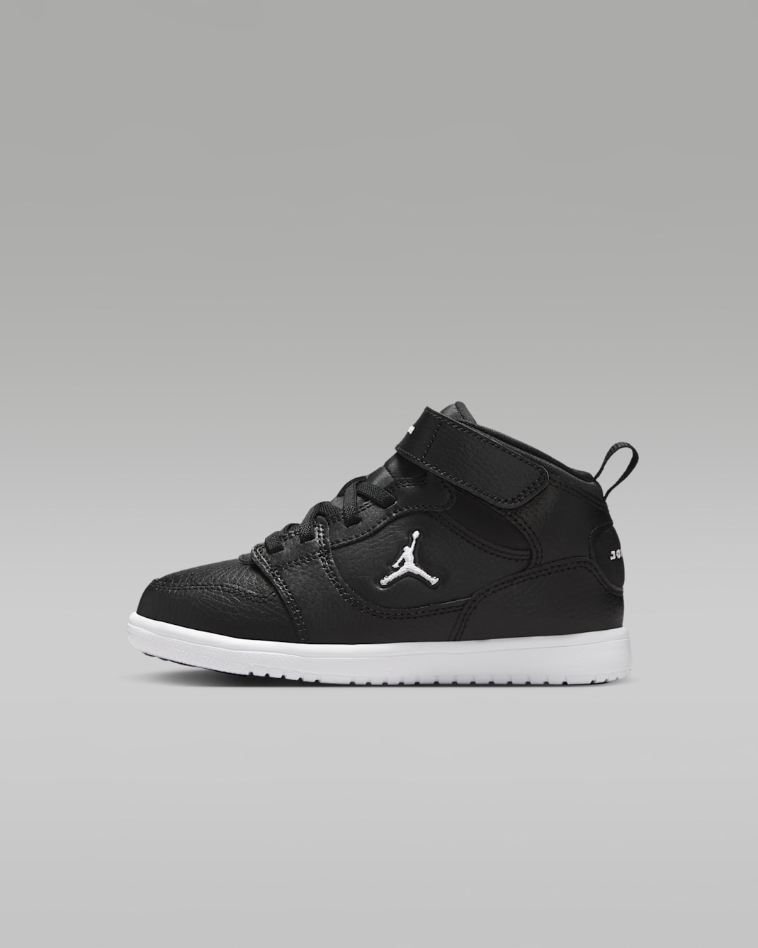 Jordan Court Connect Mid Little Kids' Shoes - Black/White