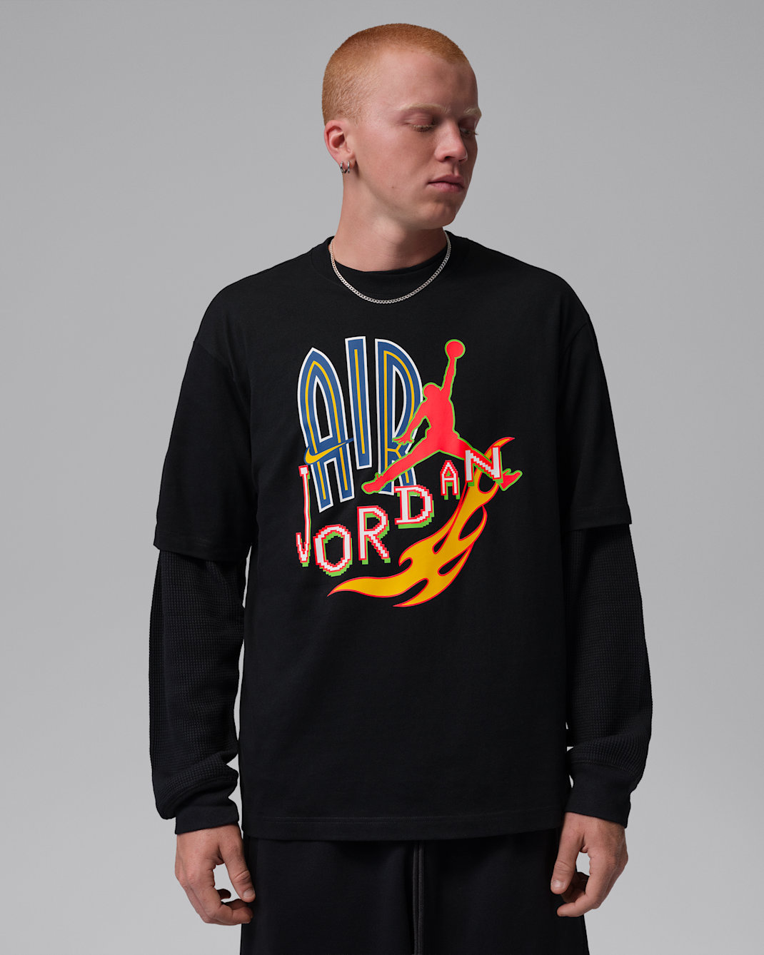 Jordan Men's Graphic T-Shirt - Black/Infrared 23