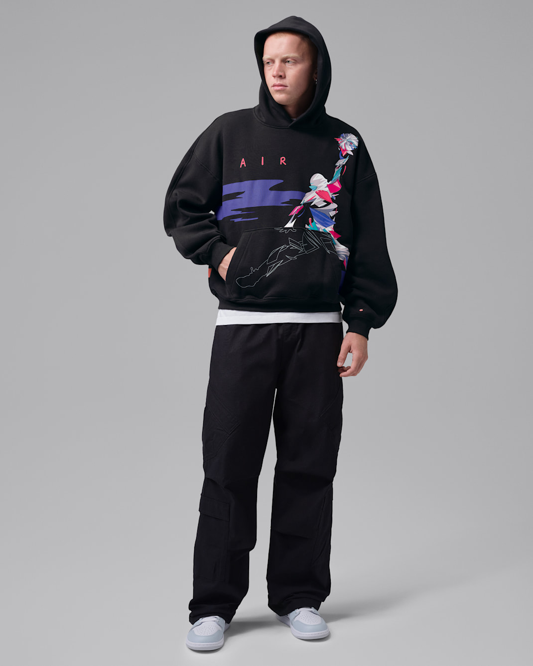 Jordan Brooklyn Men's Oversized Graphic Fleece Pullover Hoodie