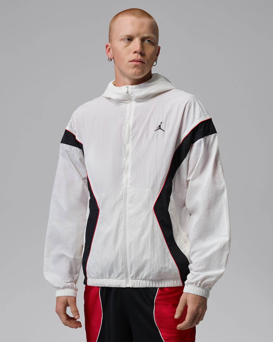 조던 남성 경량 드래프트 재킷 - 세일/블랙/블랙