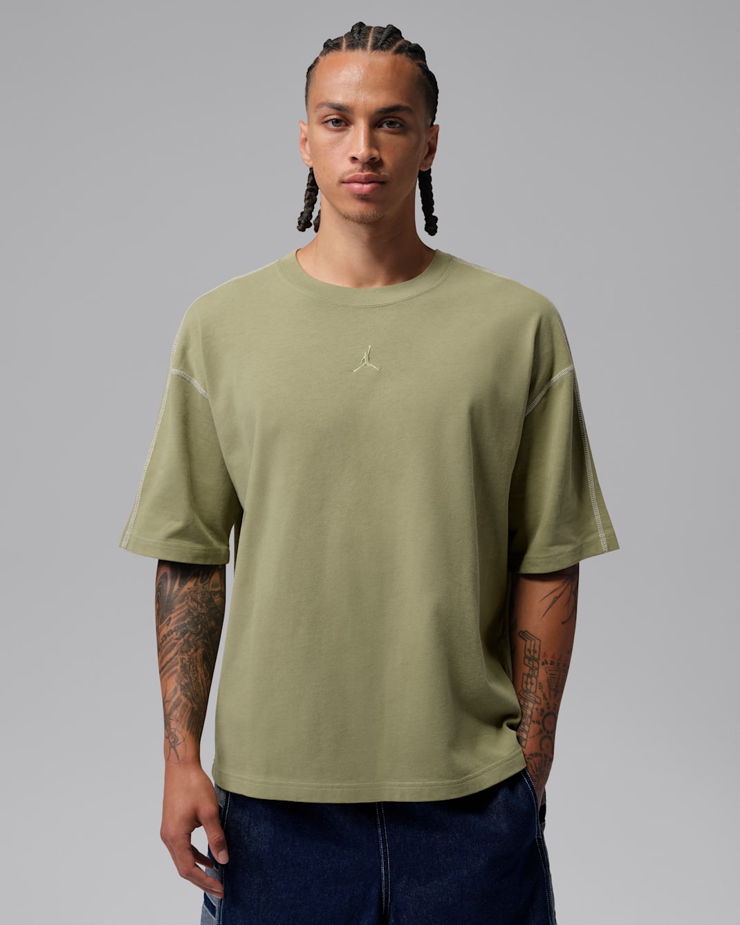 Jordan Flight Men's Heavyweight Short-Sleeve Top - Alligator/Sail/Alligator