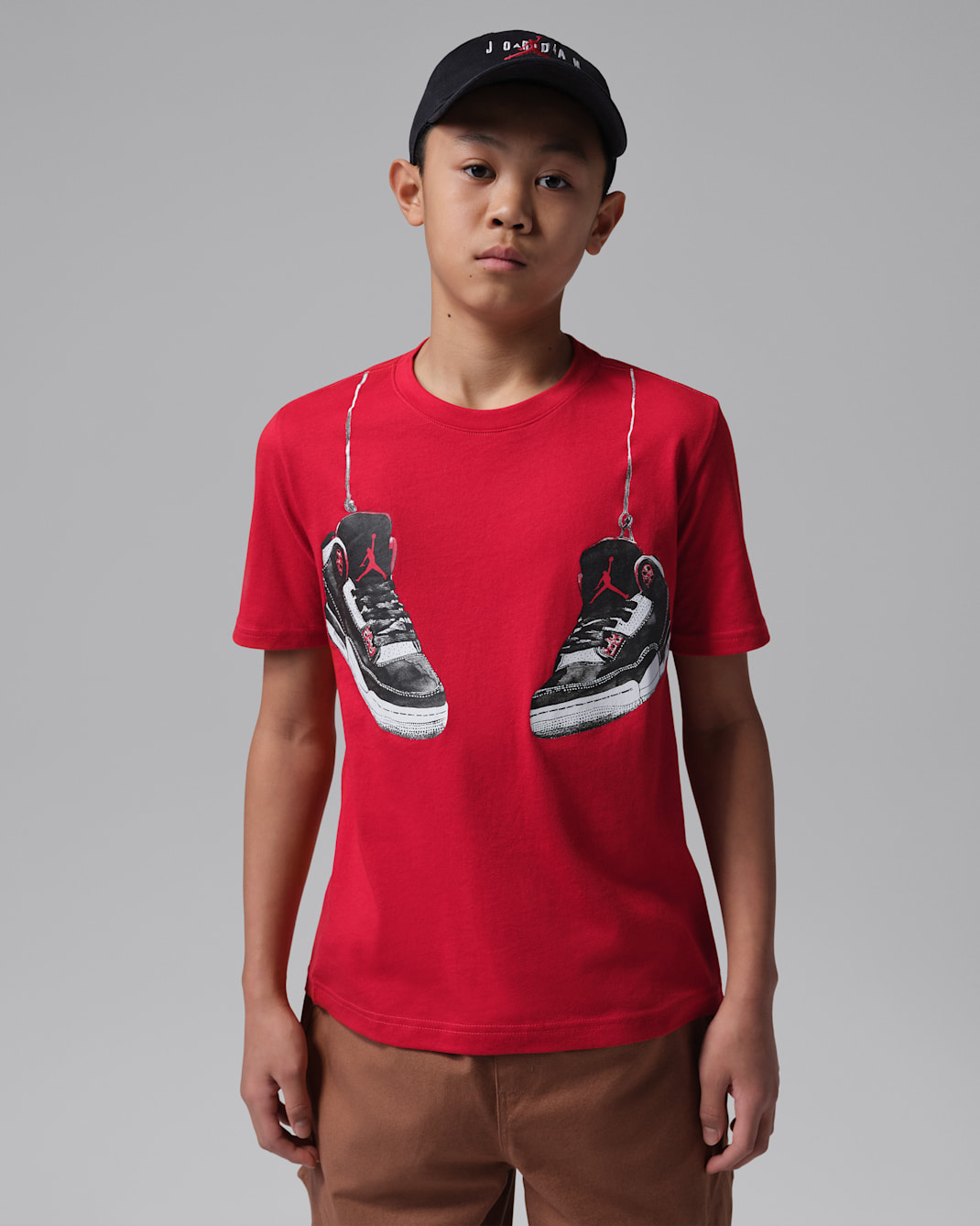 T-shirt Jordan Hanging AJ3 pour ado - Gym Red