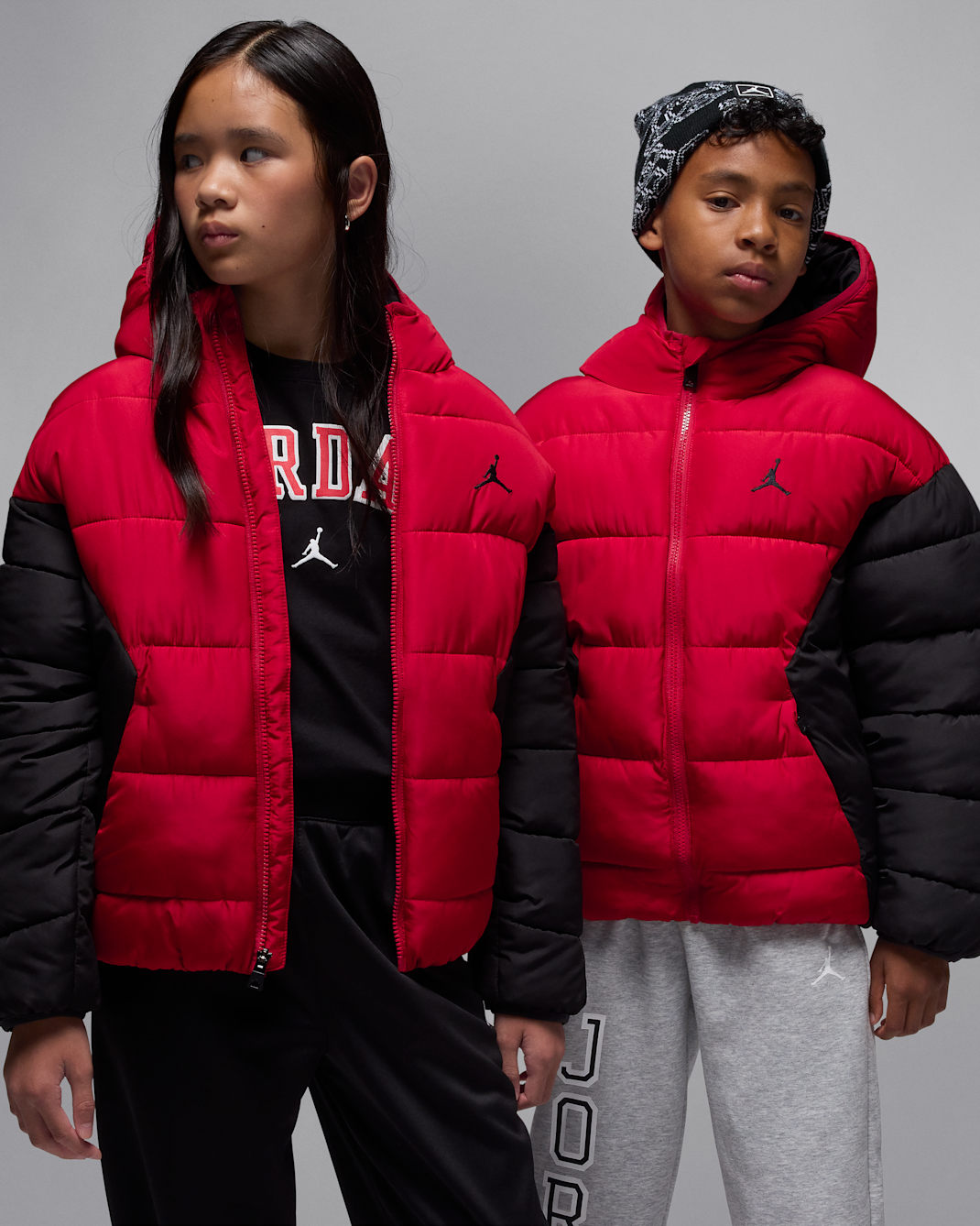 Jordan Big Kids' Brooklyn Puffer - Gym Red