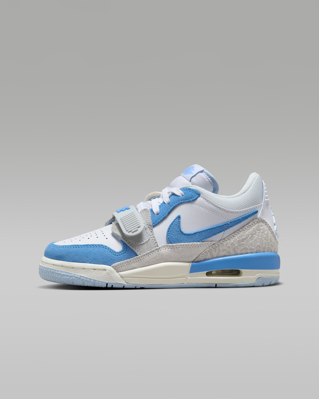 Tenis para niños grandes Air Jordan Legacy 312 Low - Blanco/Platino puro/Vela/Azul leyenda