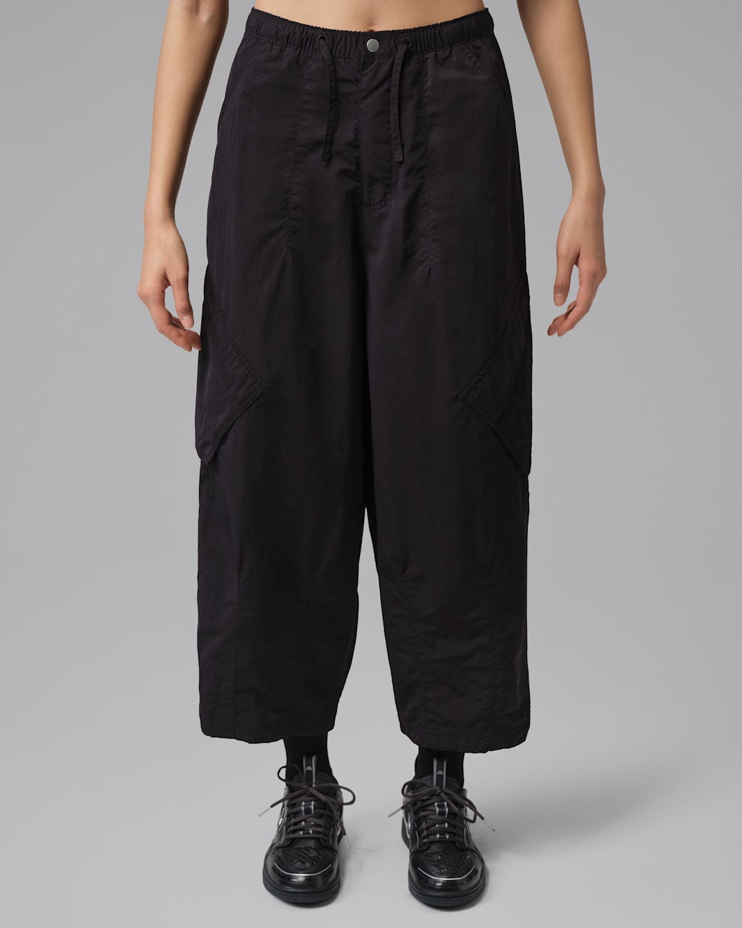 조던 플라이트 시카고 여성 파라슈트 팬츠 - 블랙/블랙