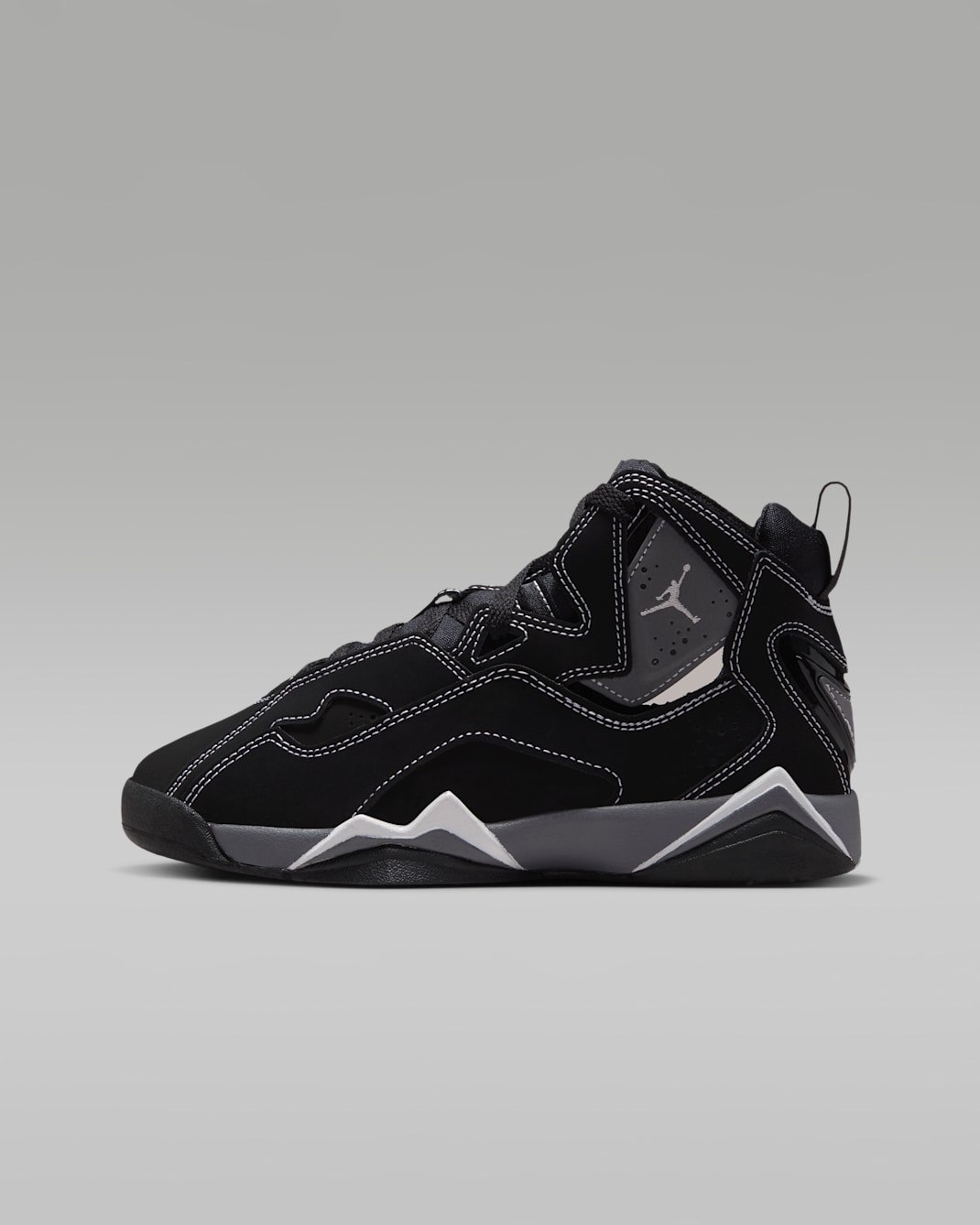 Tenis para niños grandes Jordan True Flight - Negro/Grafito claro/Plata metalizado