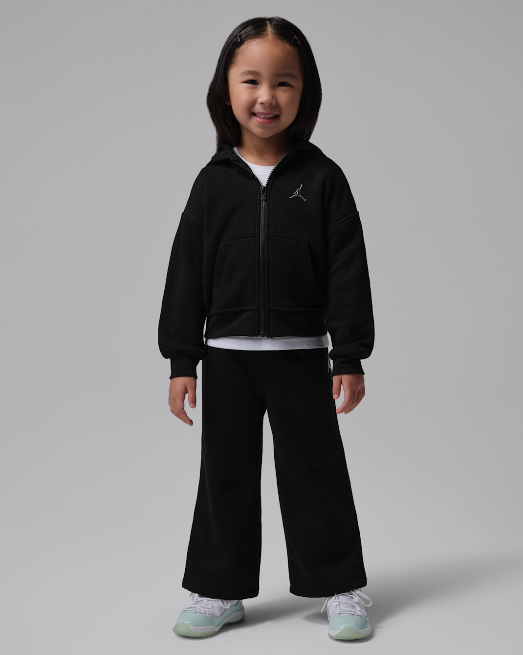 Jordan Brooklyn Fleece Toddler 2-Piece Full-Zip Hoodie Set - Black