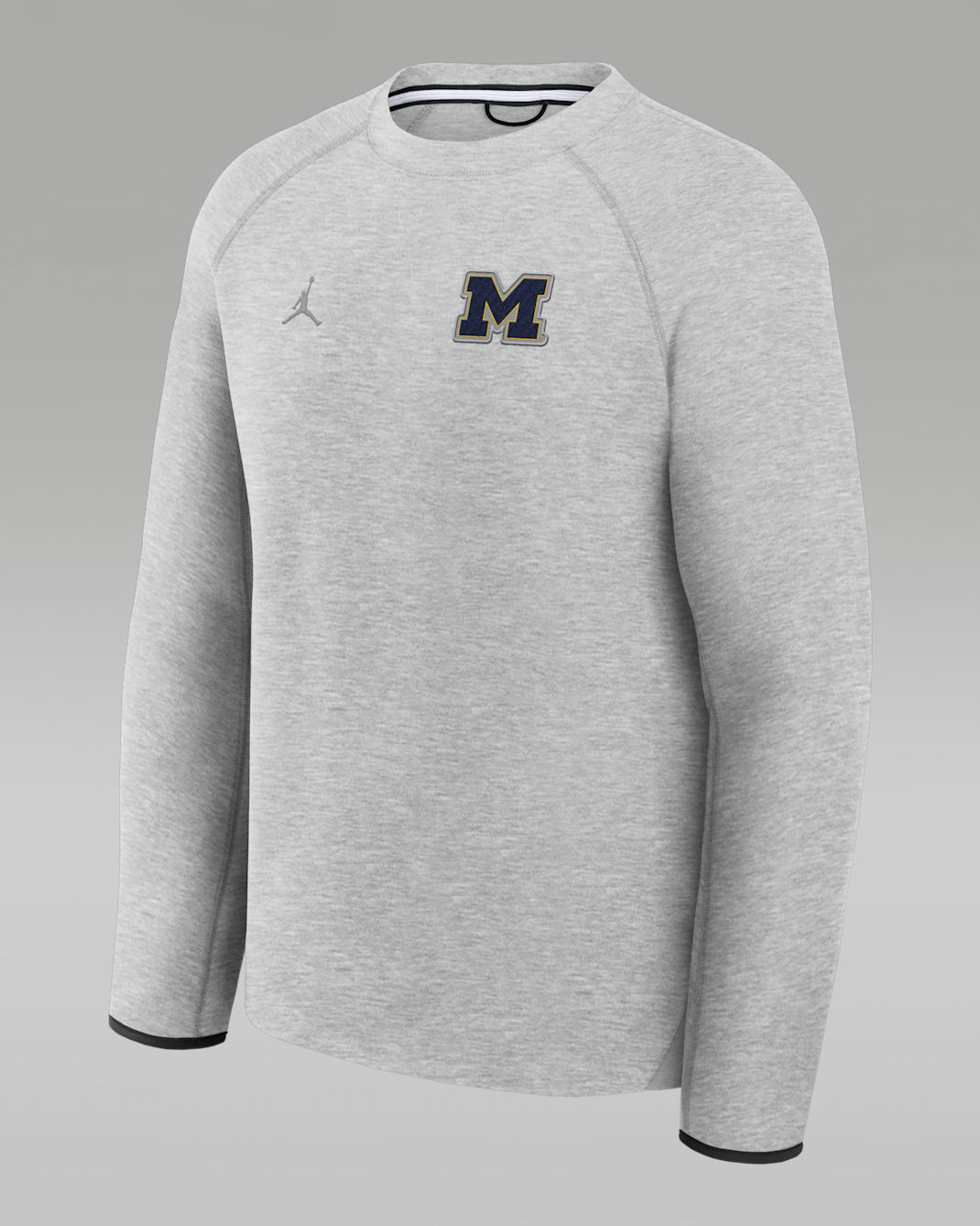Michigan Tech Fleece Men's Jordan Brand College Pullover Crew - Grey