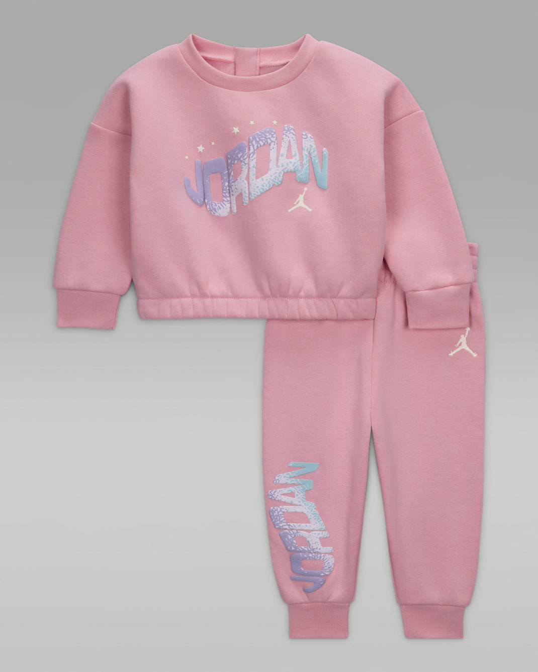 Jordan Jumpman Club Conjunt de dues peces Bubble de teixit Fleece - Nadó (3-6 M) - Medium Soft Pink