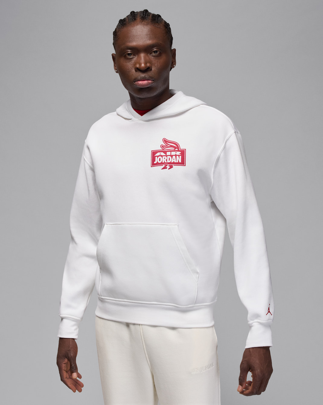 Jordan AJ8 Men's Fleece Pullover - White