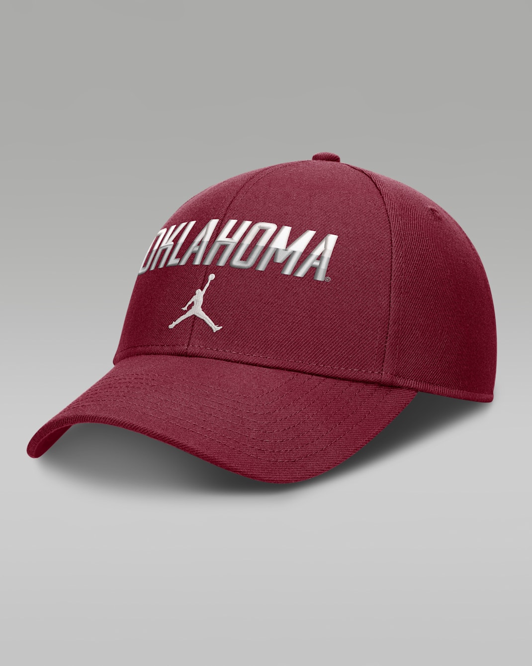 Oklahoma Sideline Rise Gameday Men's Jordan Brand Dri-FIT College Trucker Adjustable Hat - Team Crimson
