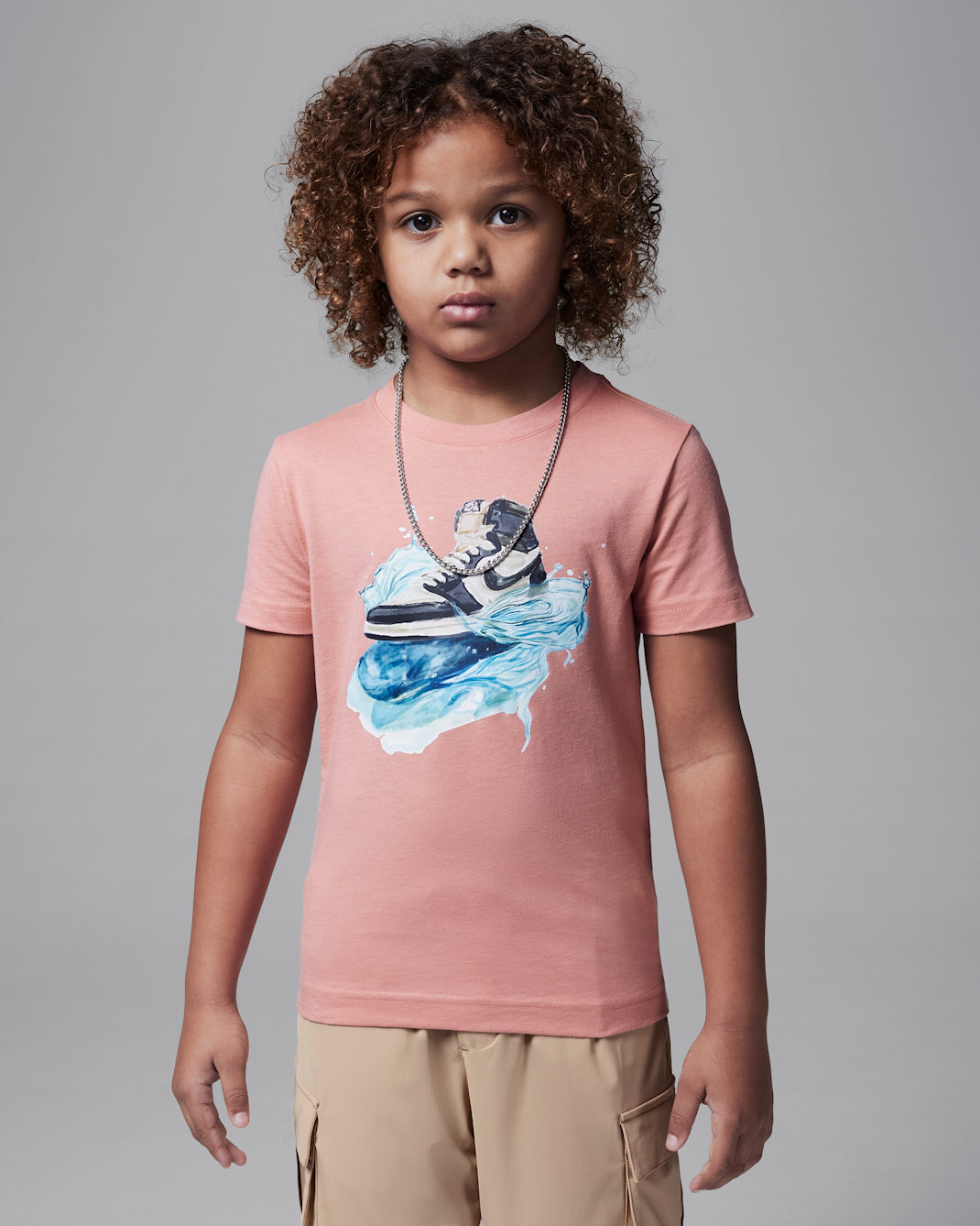 Jordan Little Kids' AJ1 Wave T-Shirt - Rust Pink