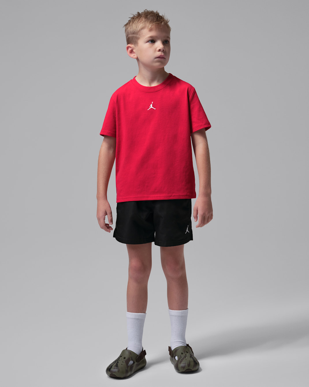 Conjunto de 2 piezas de shorts para jugar de tejido Woven Jumpman para niños talla pequeña Jordan - Negro