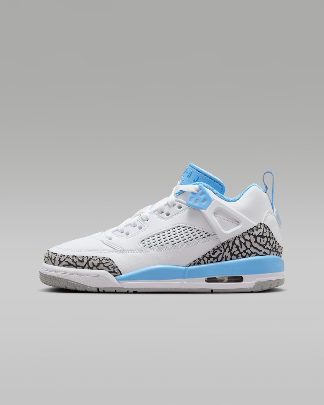 Jordan Spizike Low Older Kids' Shoes - White/Wolf Grey/Anthracite/University Blue