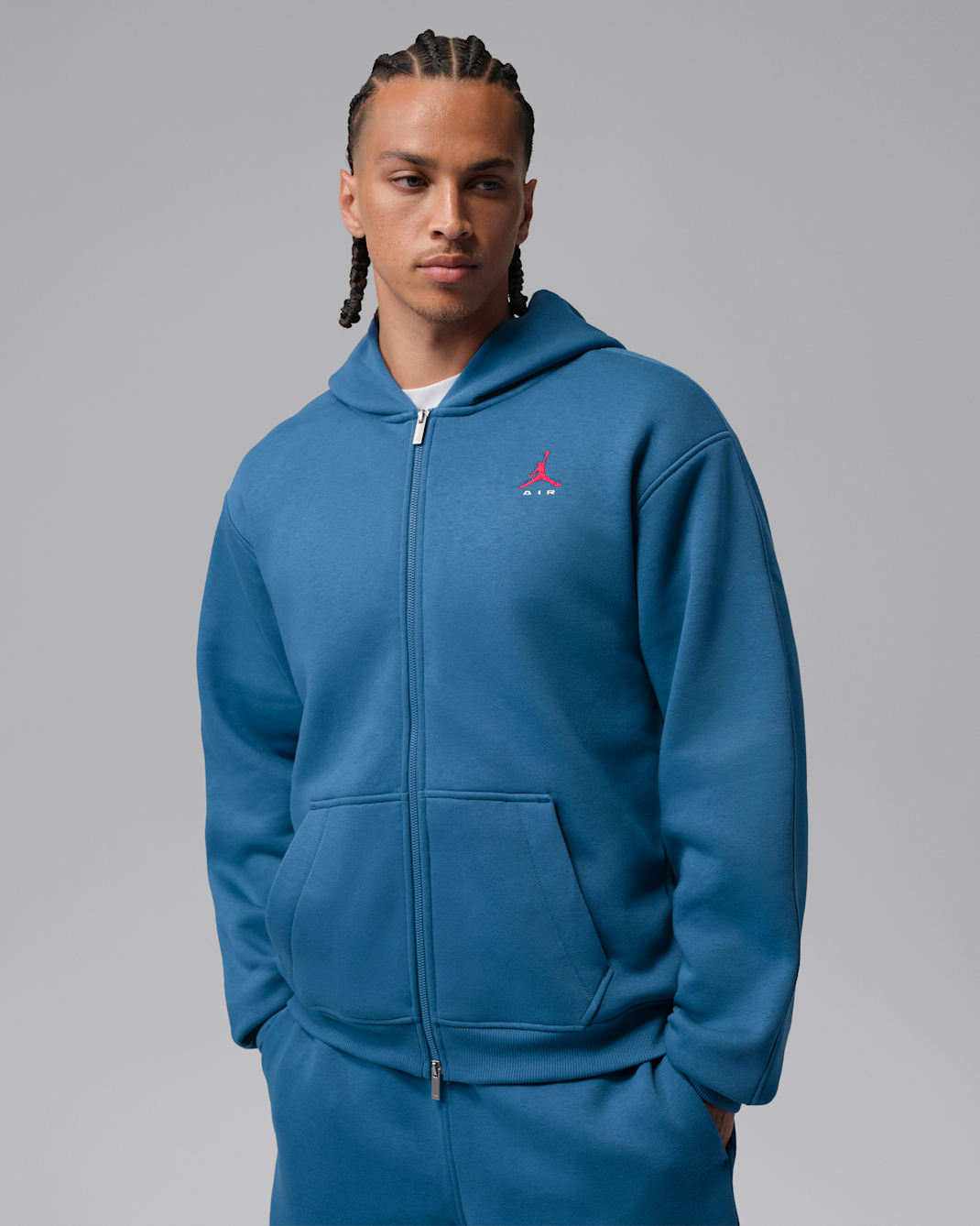Jordan Brooklyn Kapuzenjacke (Herren) - True Blue/University Red
