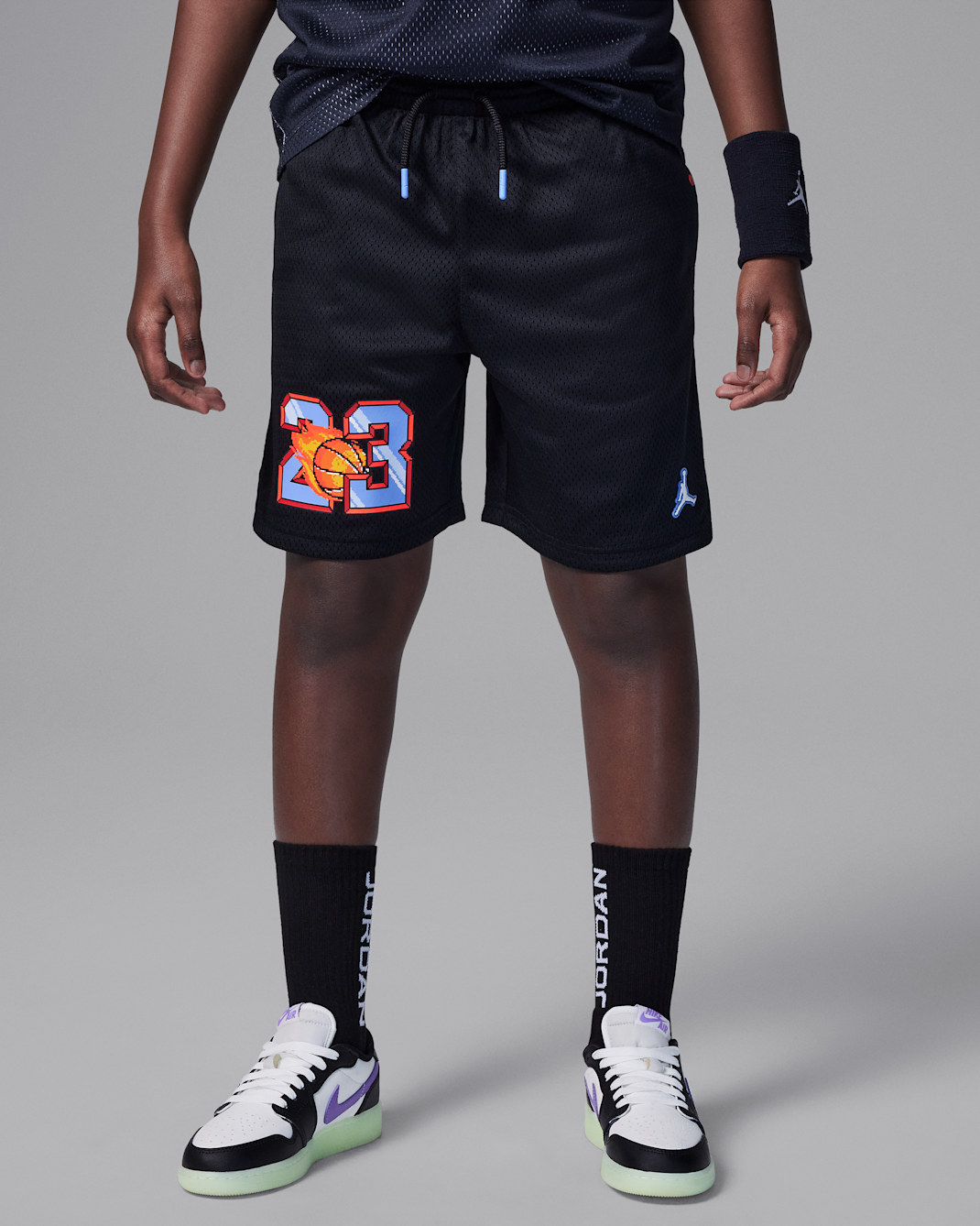 Jordan Customised Air Older Kids' Flame Shorts - Black