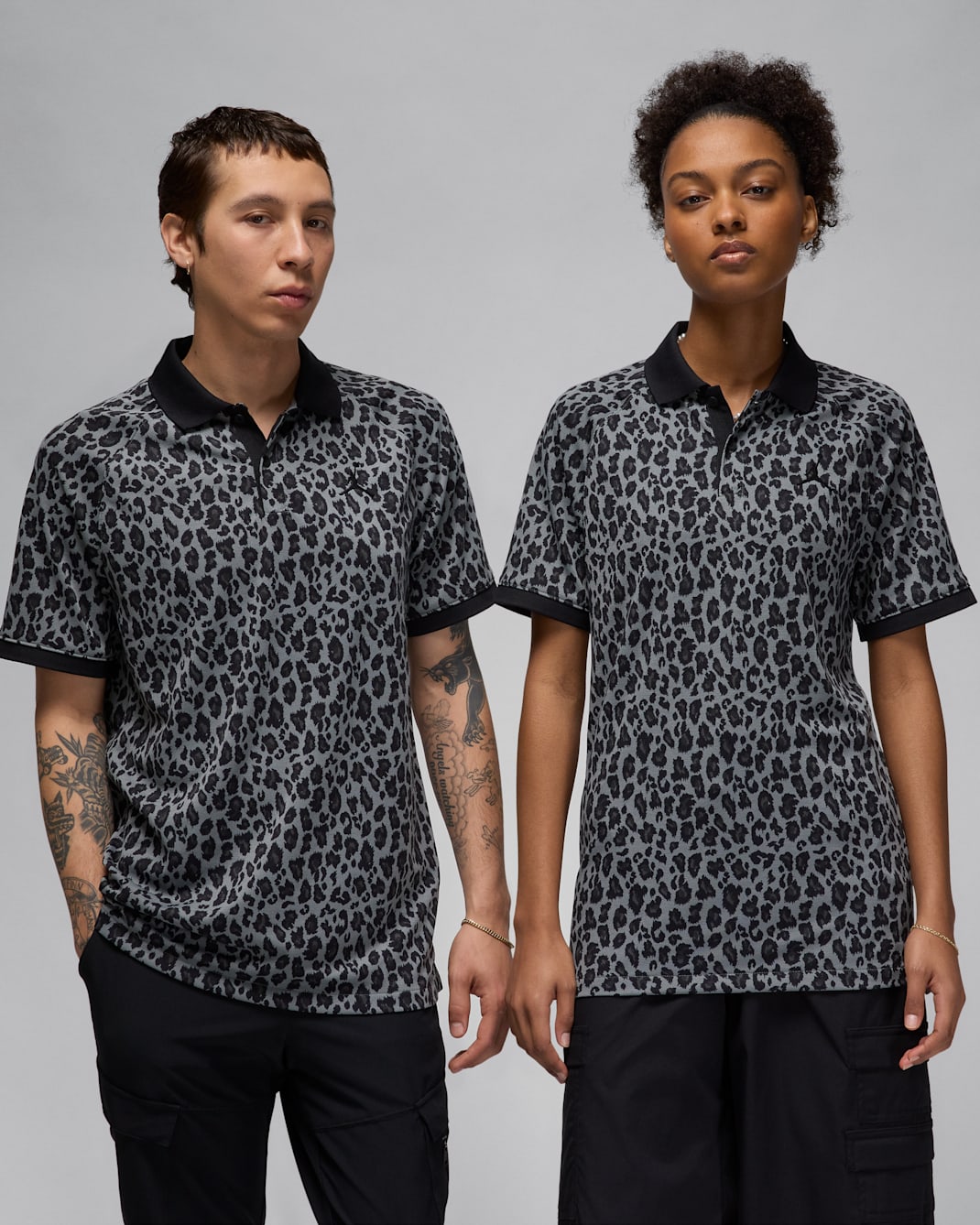 Jordan Dri-FIT Sport Men's Golf Polo - Smoke Grey/Black