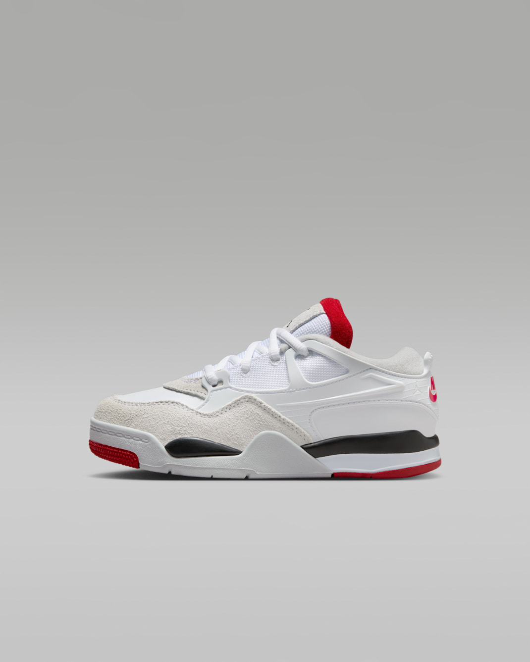Jordan 4 RM Küçük Çocuk Ayakkabısı - Beyaz/Siyah/Neutral Grey/Varsity Red
