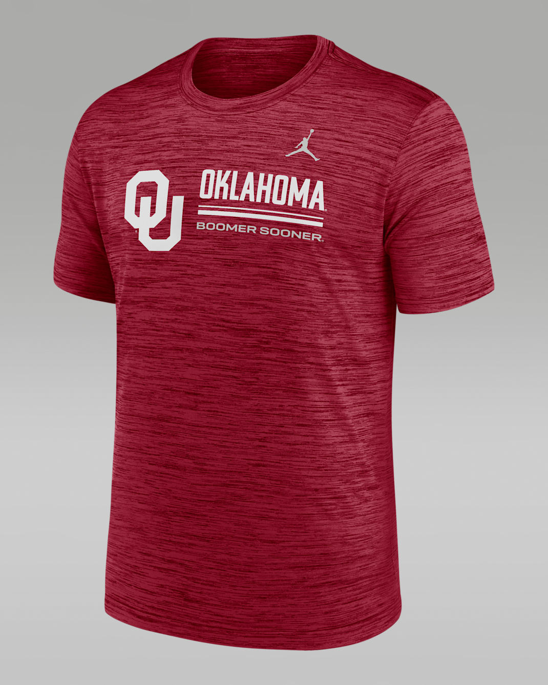 Oklahoma Sideline Velocity Men's Jordan Brand Dri-FIT College T-Shirt - Team Crimson