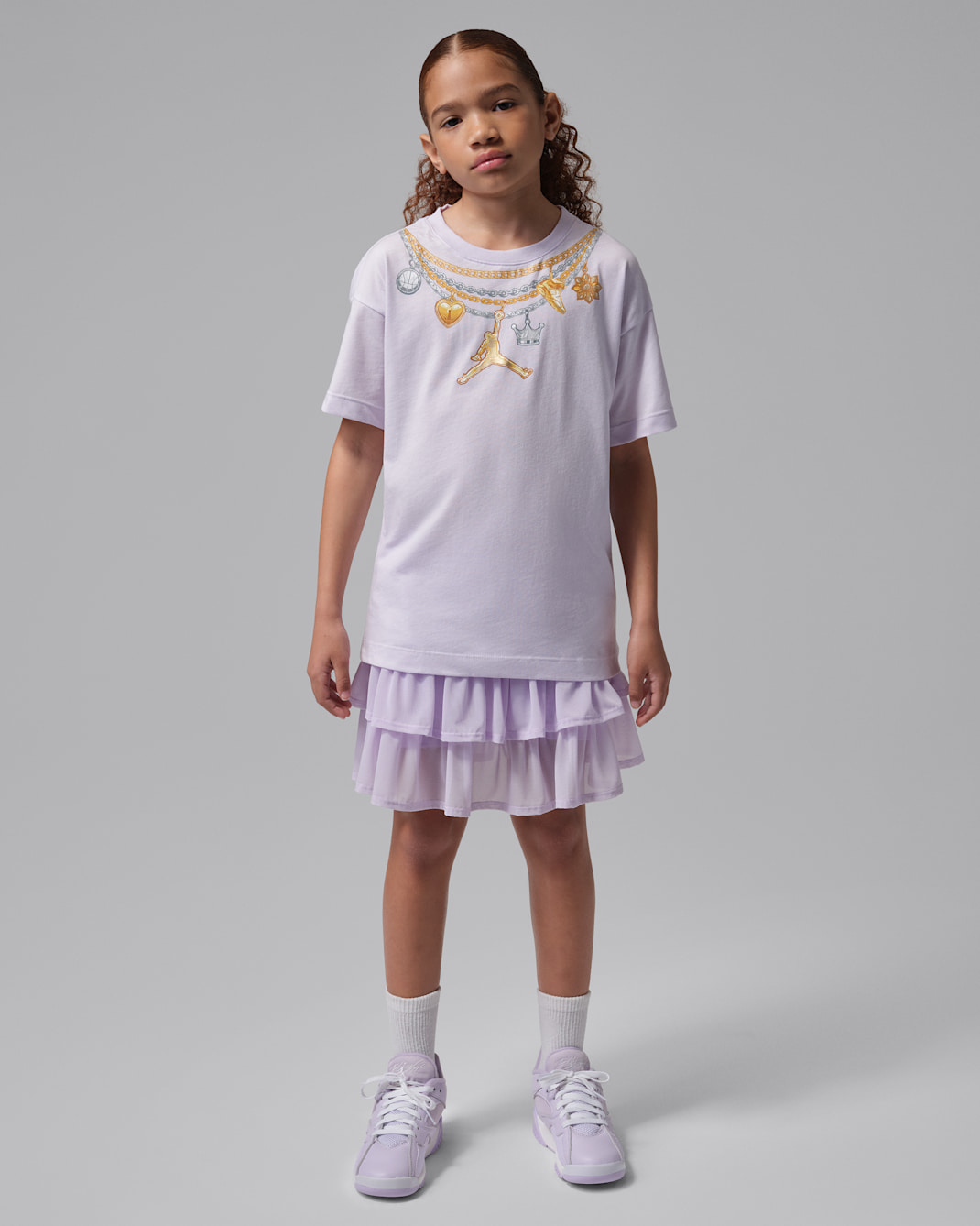 Jordan Big Kids' Charm Necklace T-Shirt