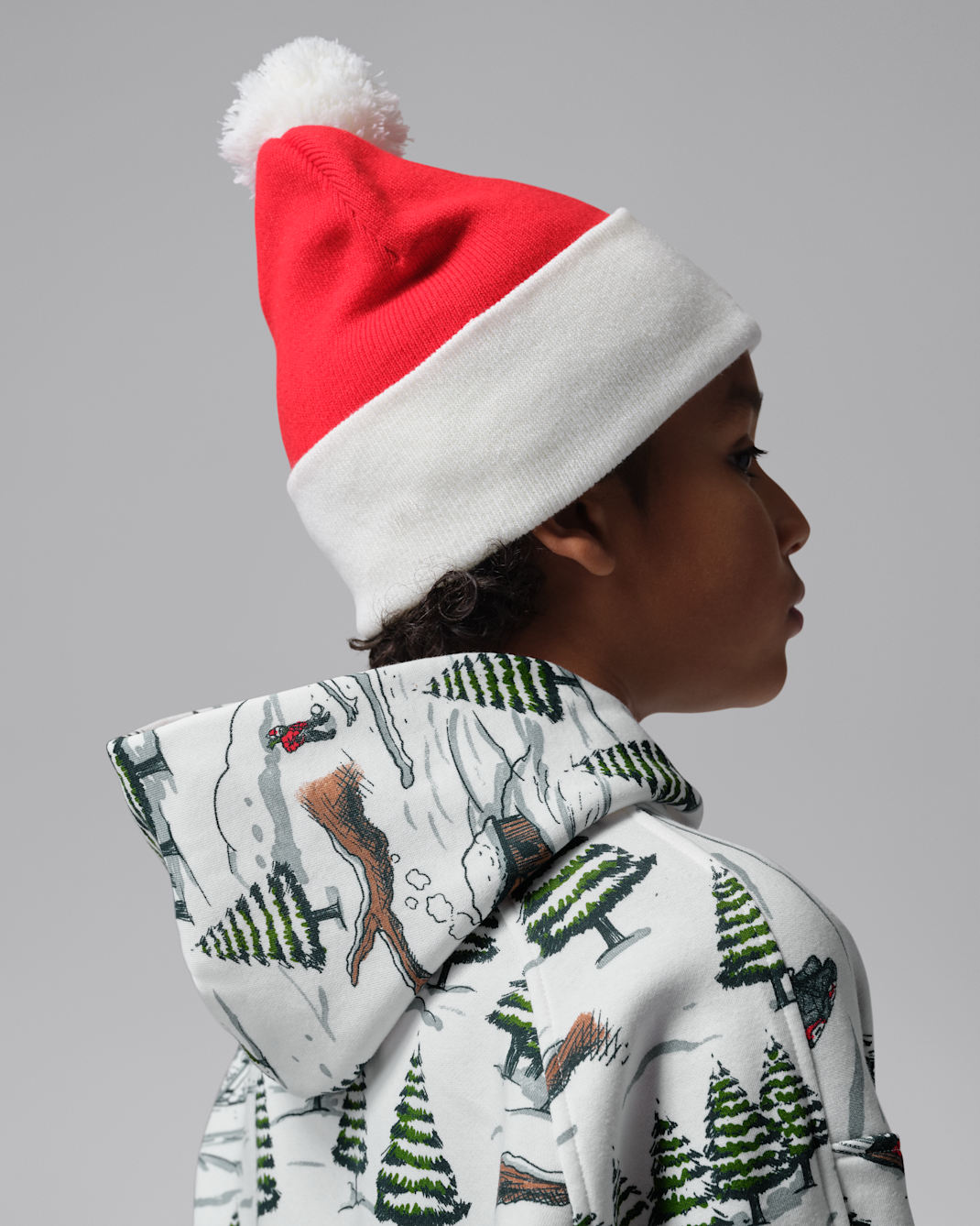 Jordan Big Kids' Holiday Printed Hoodie