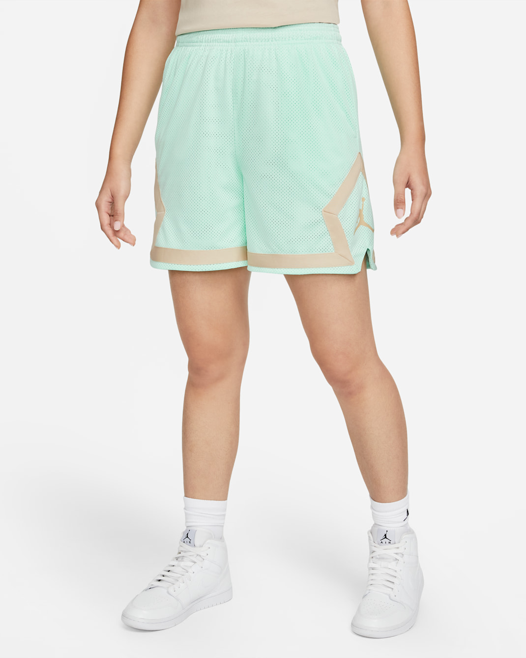 Jordan (Her)itage Women's Diamond Shorts - Mint Foam/Sand Drift