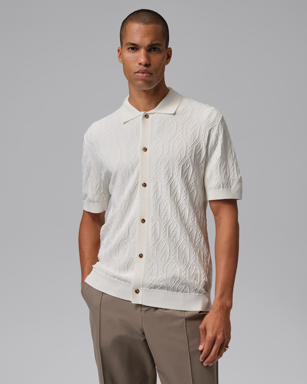 ジョーダン スポーツ メンズ ゴルフボタンダウン - セイル