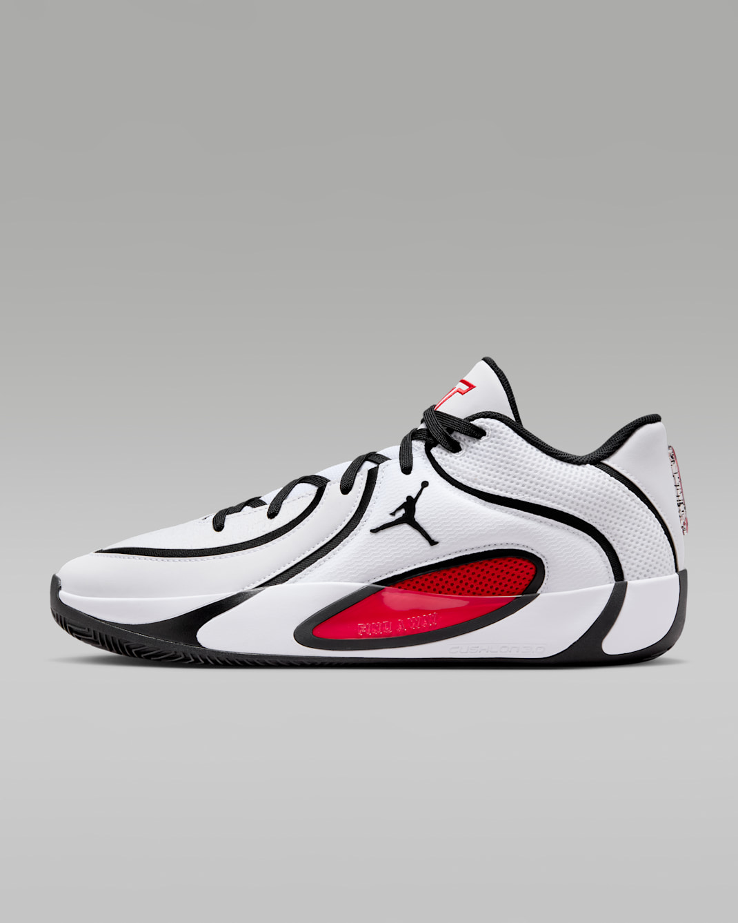Tatum 4 Basketball Shoes - White/Black/University Red