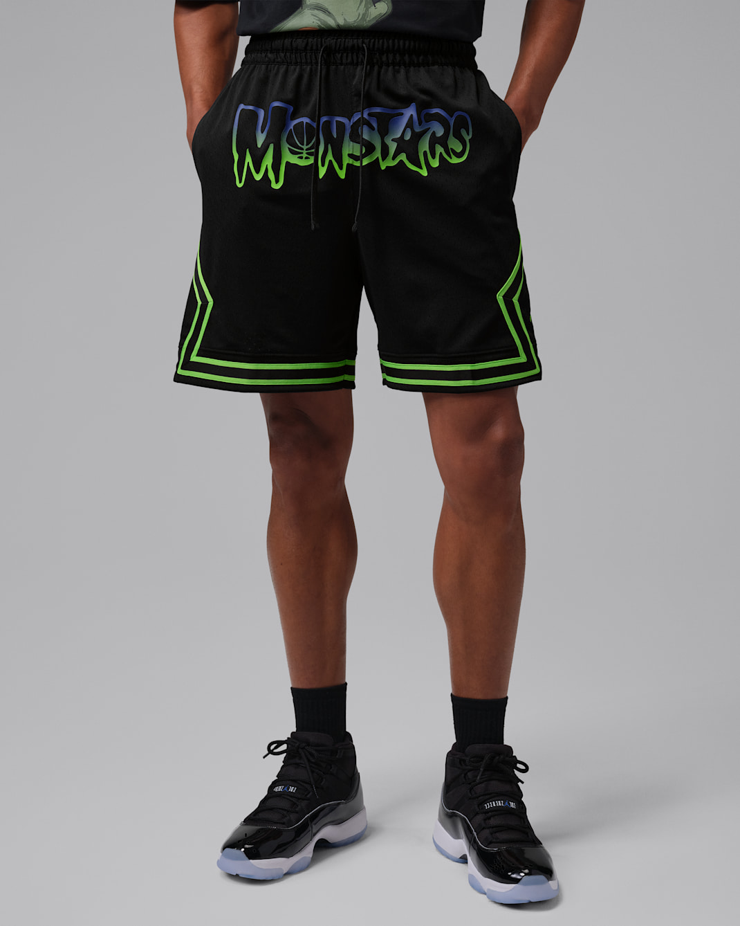 Jordan Dri-FIT Space Jam Men's Diamond Shorts - Black/Action Green