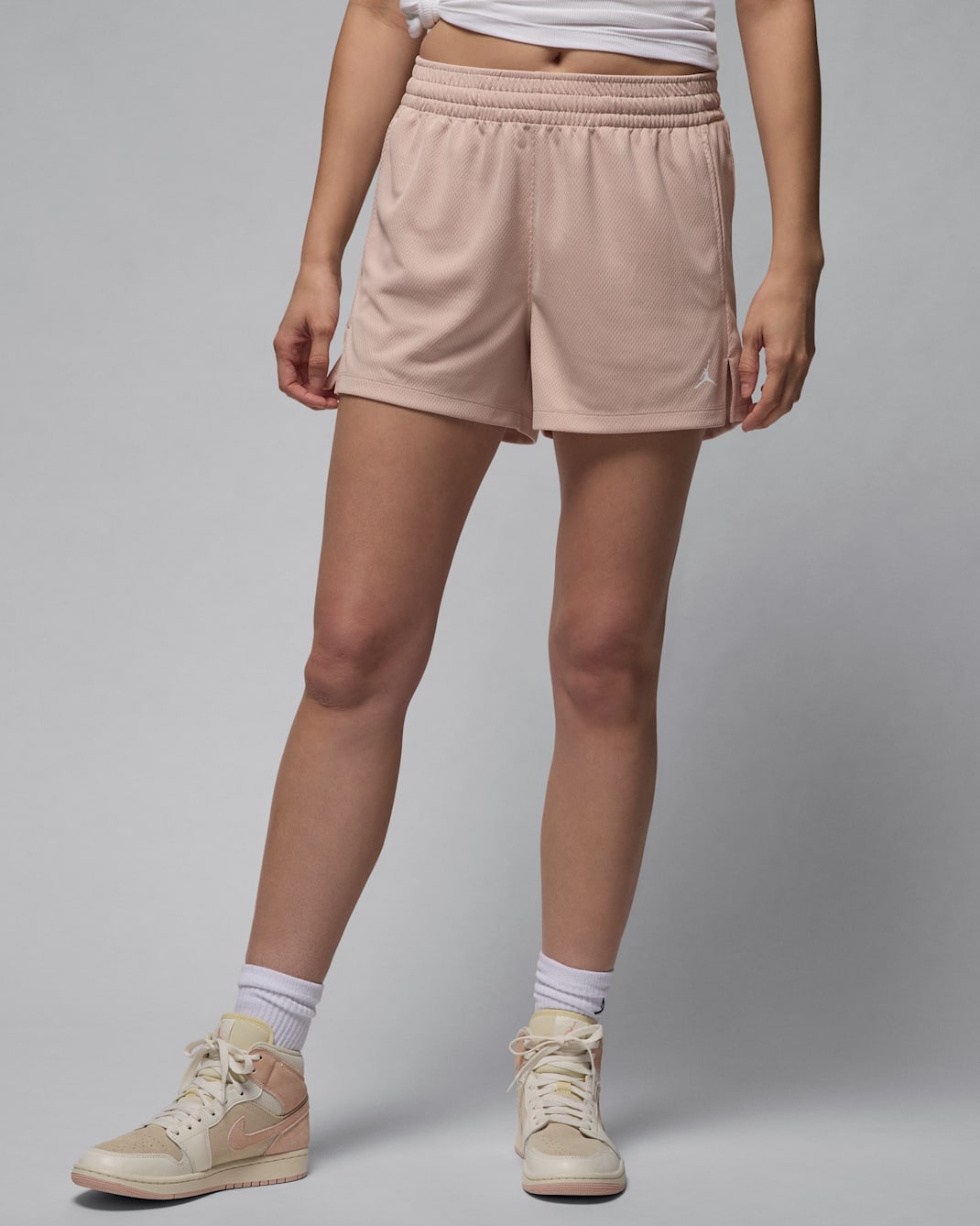 Jordan Sport 女款網布短褲 - Particle Beige/白色