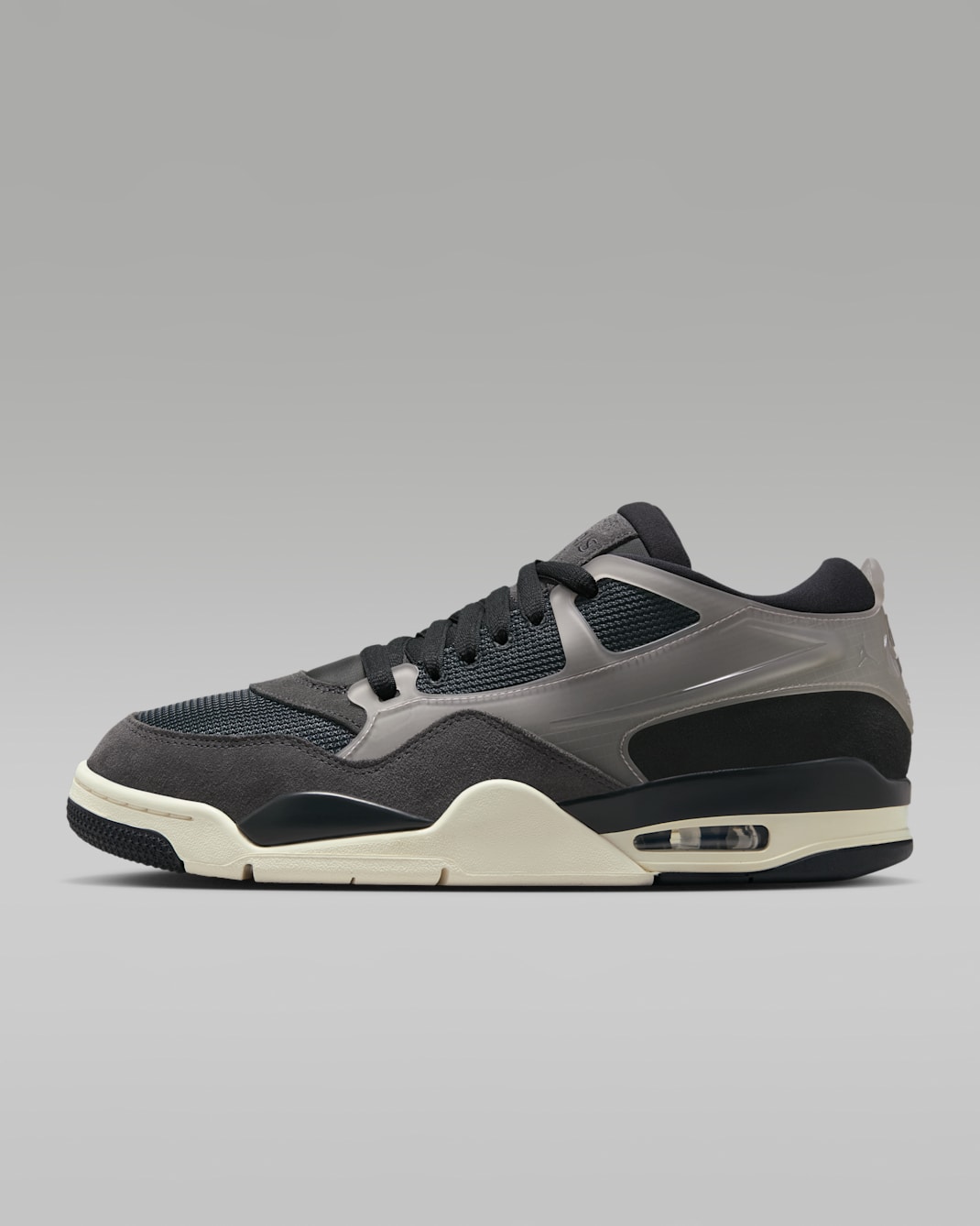 Paris Saint-Germain x Air Jordan 4 RM Men's Shoes - Off Noir/Anthracite/Sail/Particle Rose