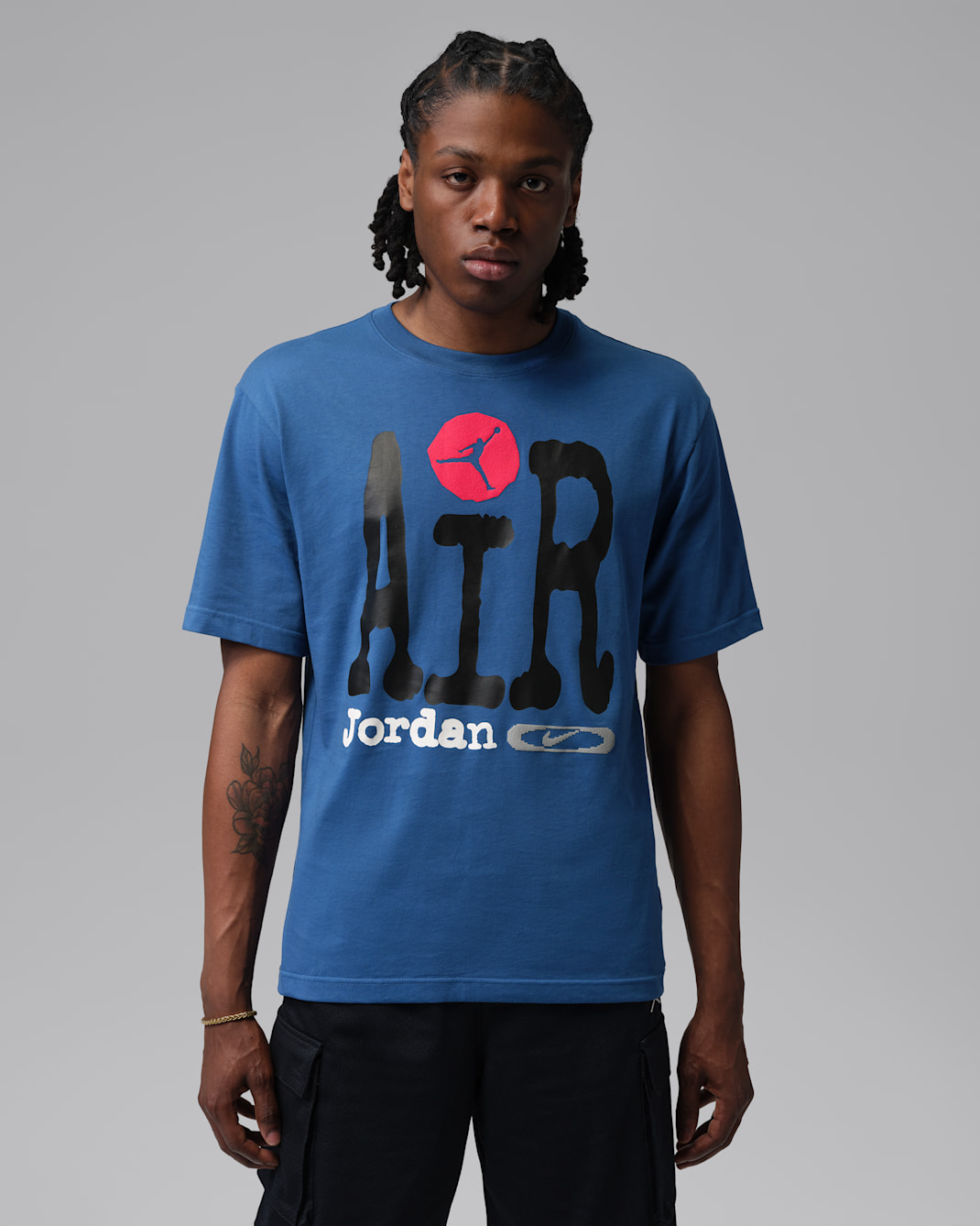 T-shirt à motif Jordan pour Homme - True Blue/Noir/University Red