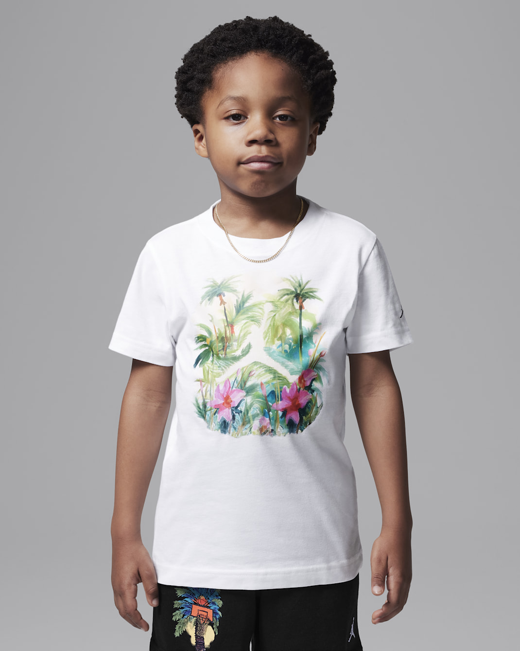 Jordan Flight Essentials Little Kids' Poolside Jumpman T-Shirt - White