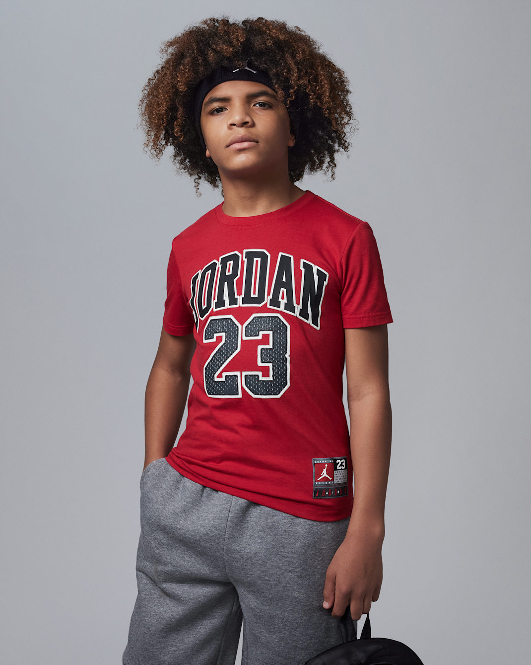 Playera para niño talla grande Jordan - Rojo gimnasio