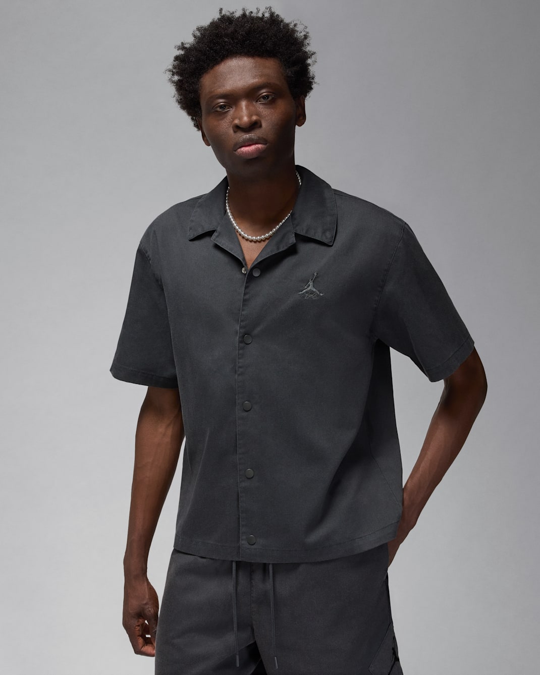 Jordan Essentials Statement Erkek Üstü - Dark Smoke Grey
